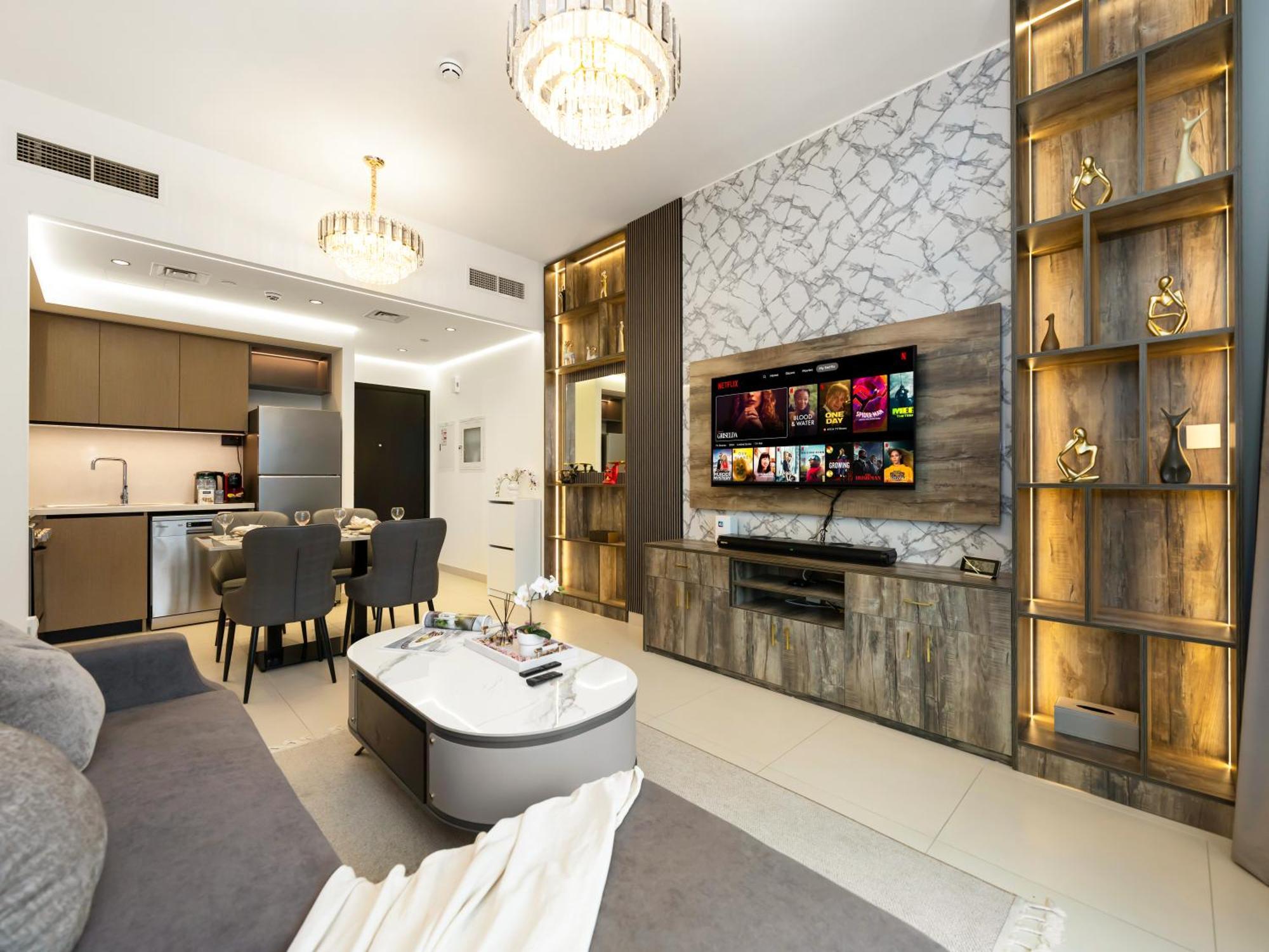 Stylish New 1br Walk To Burj Khalifa & Mall Apartment