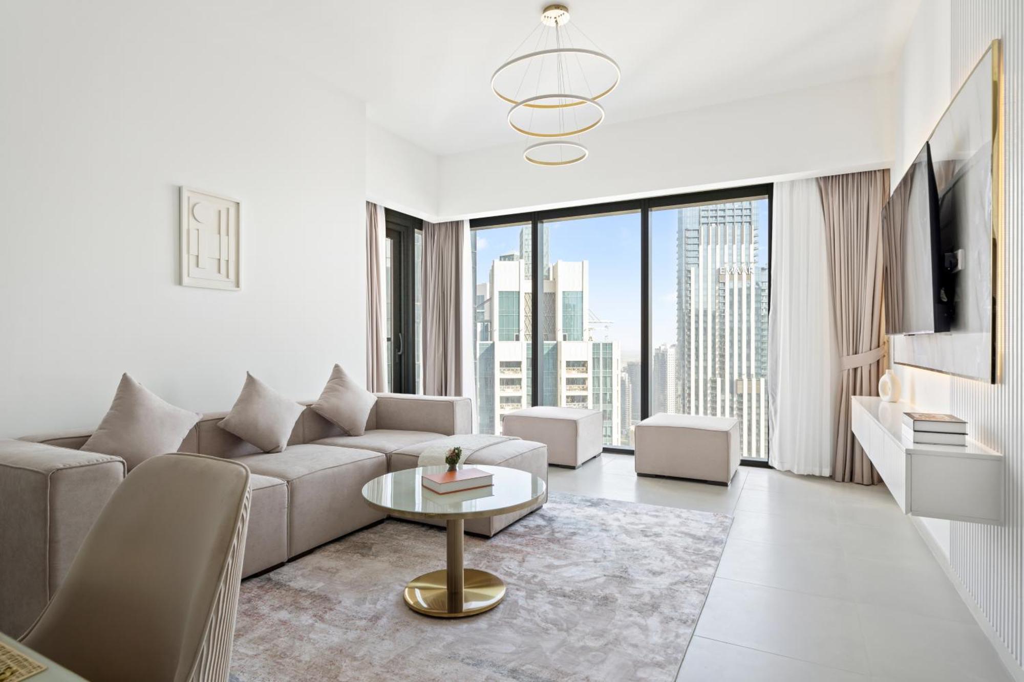 5 Min To Burj & Mall, Pool With Burj View Apartamento