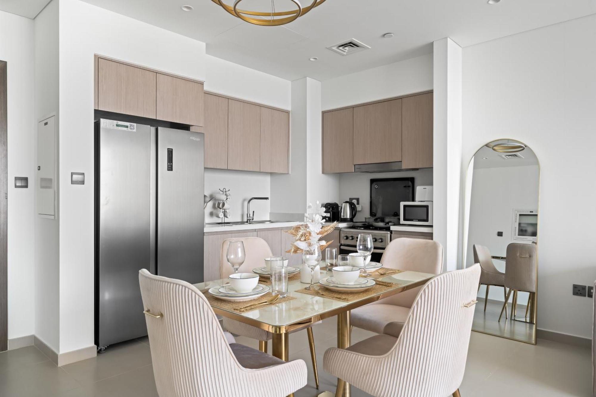 5 Min To Burj & Mall, Pool With Burj View Apartamento