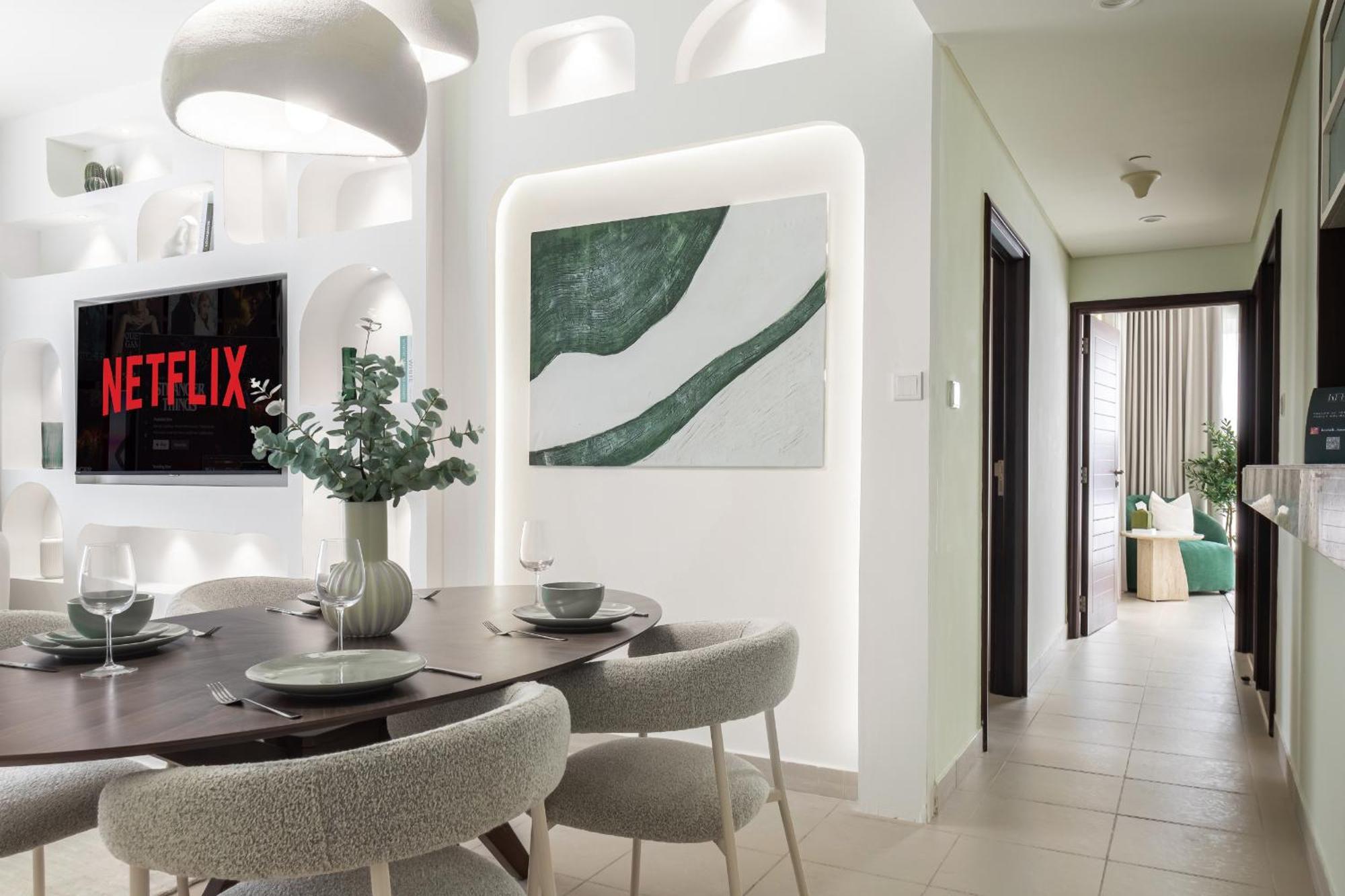 Kinfolk Homes - No 1 Family Stay, Partial Burj Khalifa Fountain View Apartment