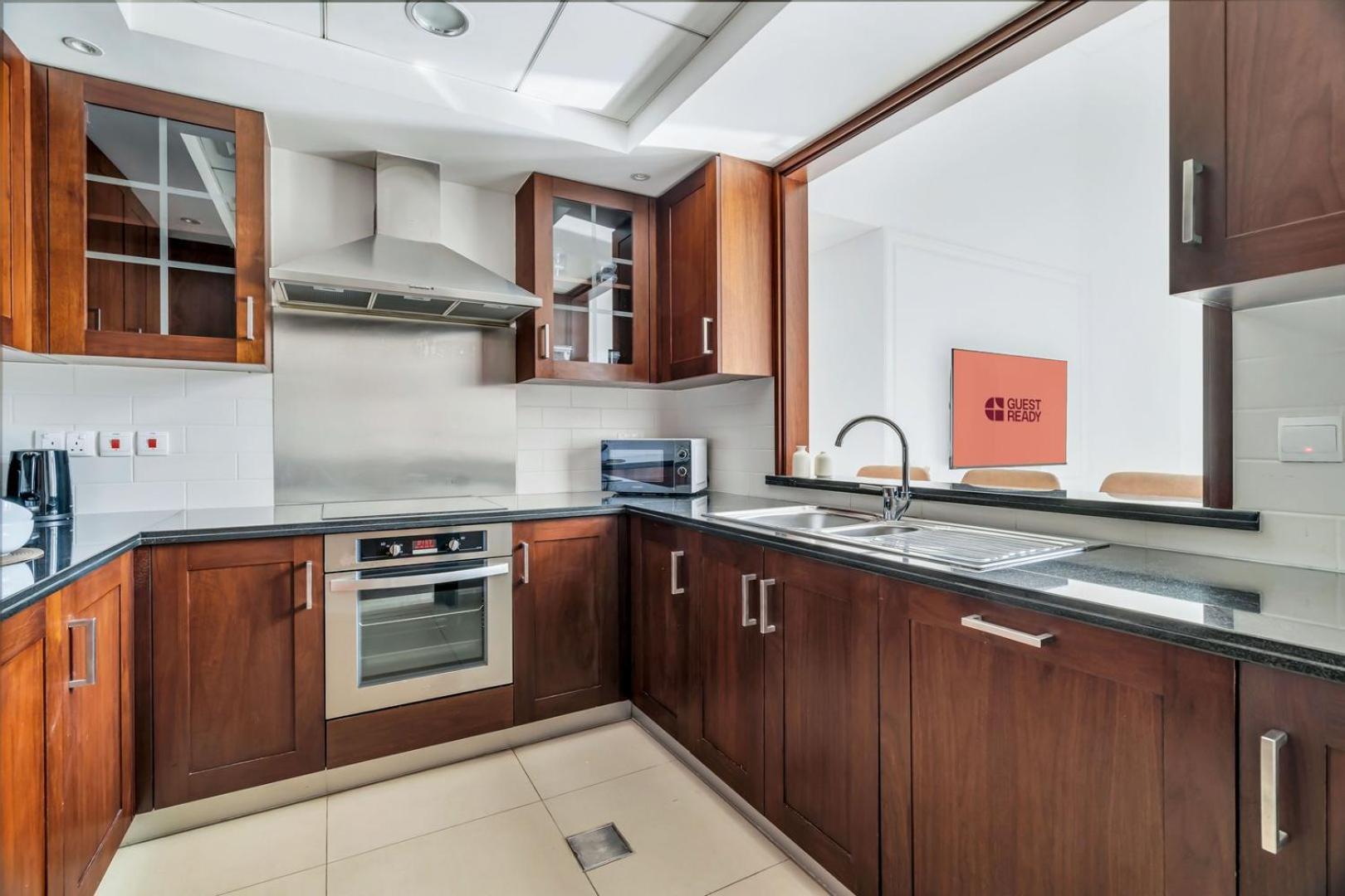 Daire Guestready - Luxe 1bd Near Mall | 29 Blvd Dubai