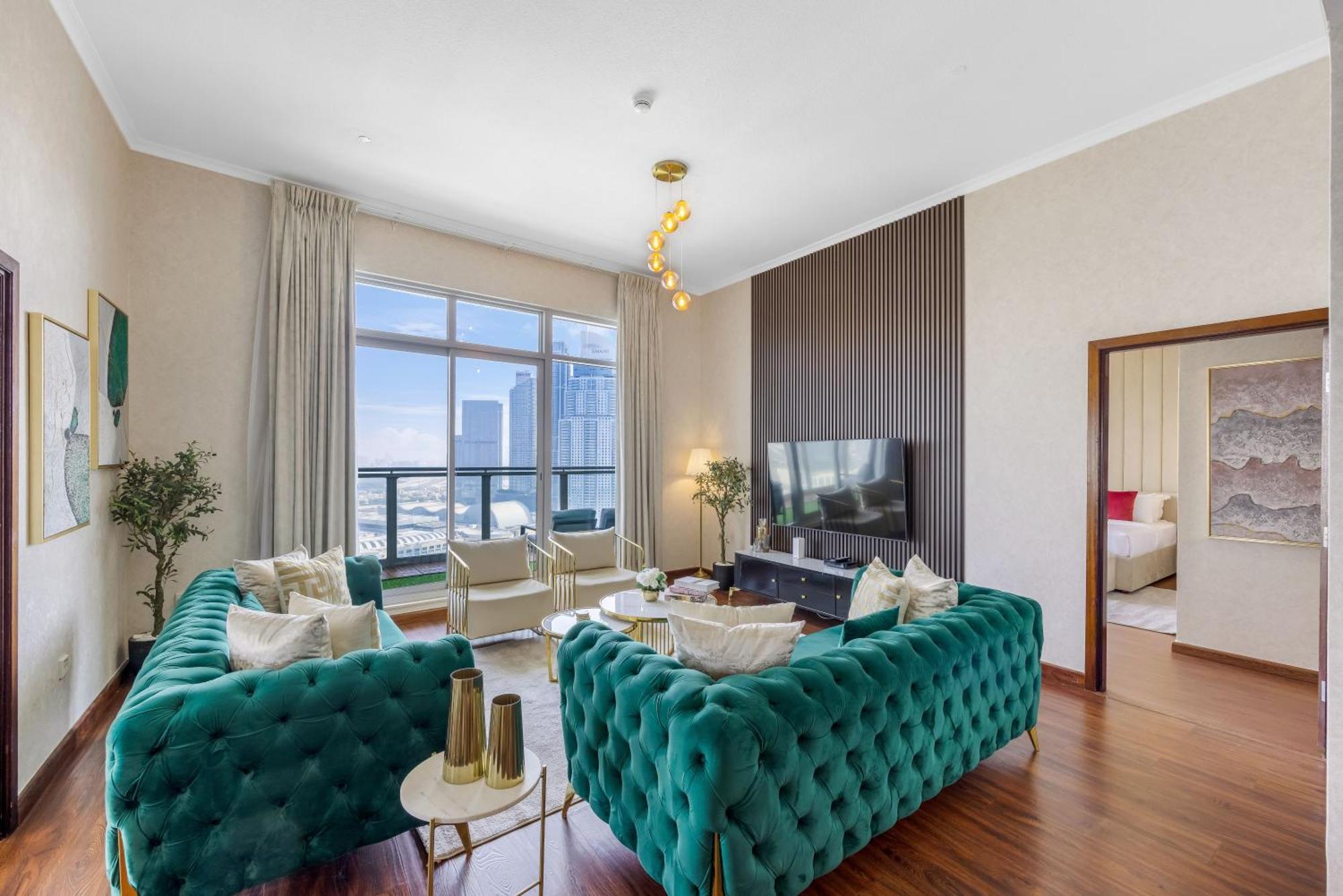 Durrani Homes - Alluring 5br Penthouse With Burj Khalifa And Fountain View Dubai
