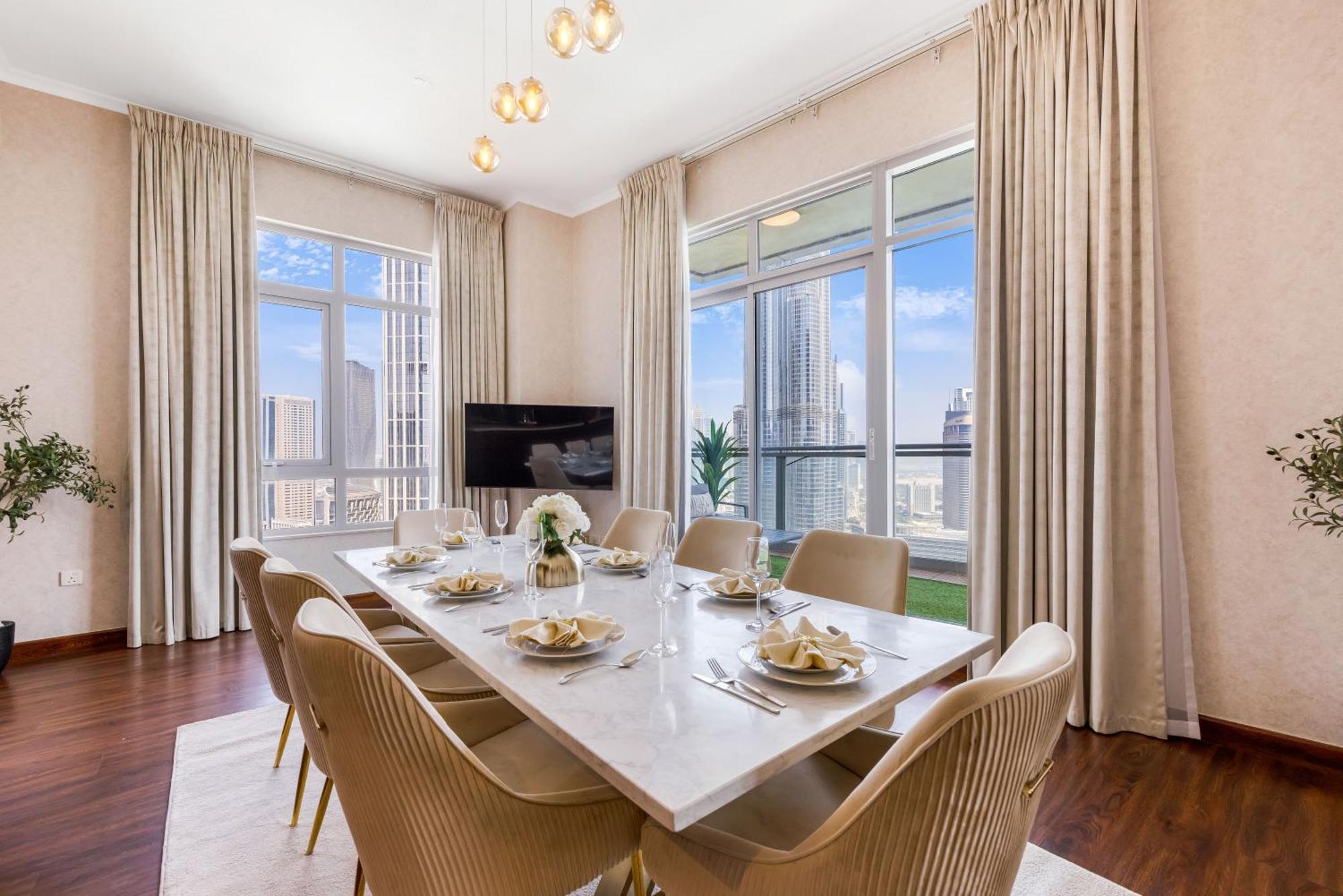 Durrani Homes - Alluring 5br Penthouse With Burj Khalifa And Fountain View Apartment *