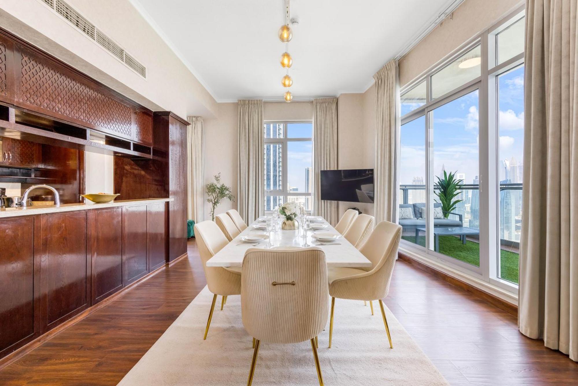 Apartment Durrani Homes - Alluring 5br Penthouse With Burj Khalifa And Fountain View