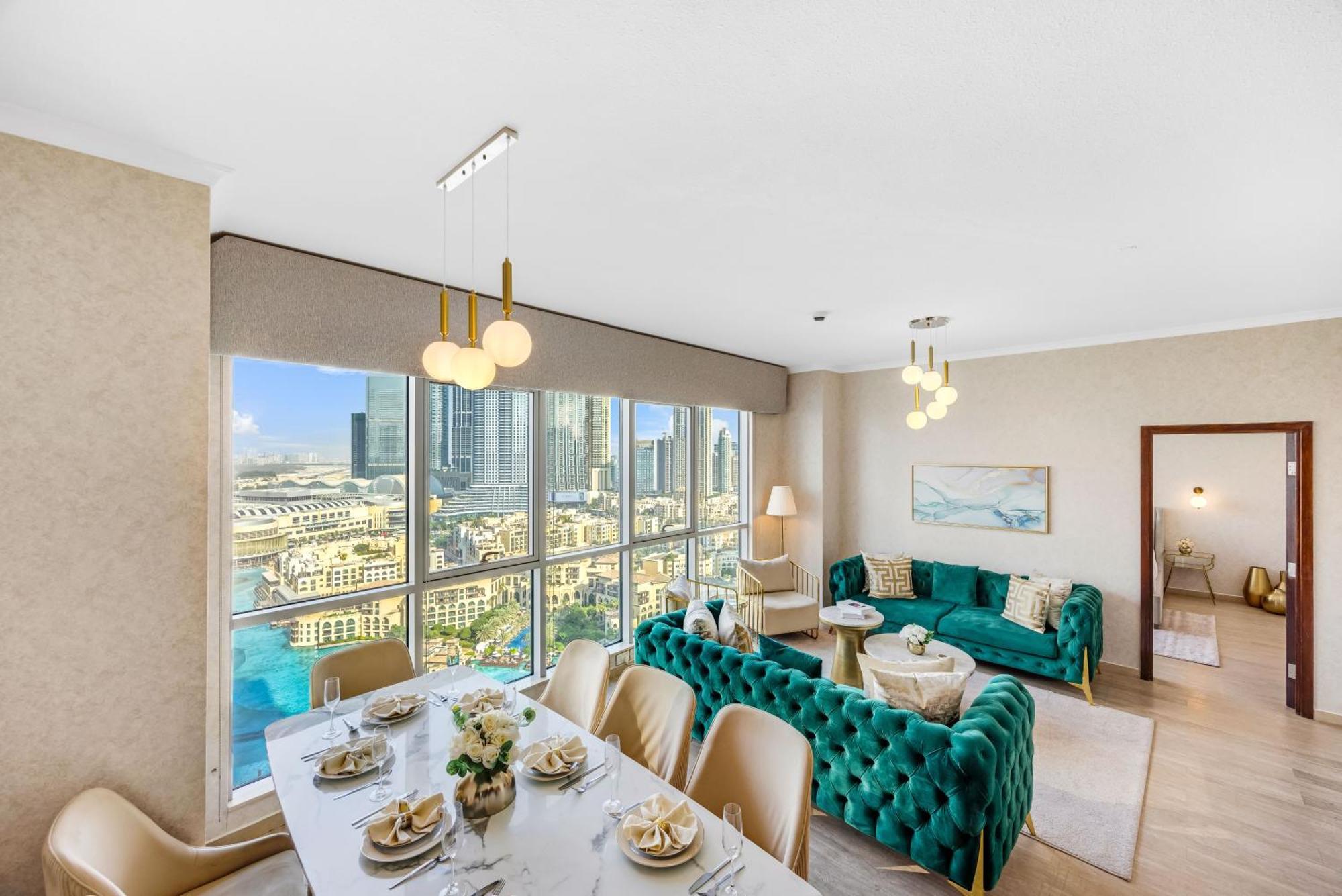 Durrani Homes - Grandiose 5br Besides Mall With Burjkhalifa And Fountain View Apartamento Dubai