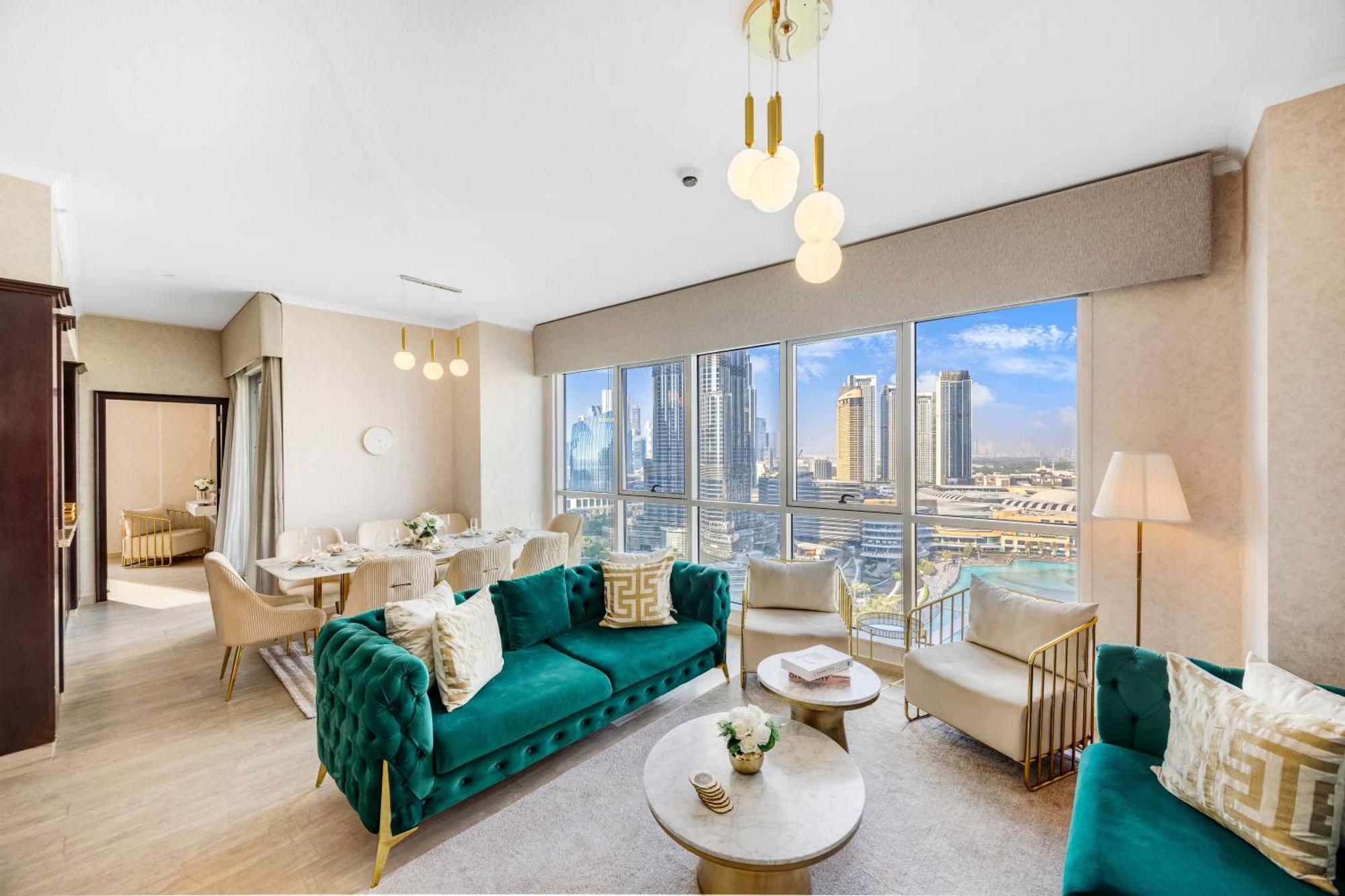 Apartamento Durrani Homes - Grandiose 5br Besides Mall With Burjkhalifa And Fountain View
