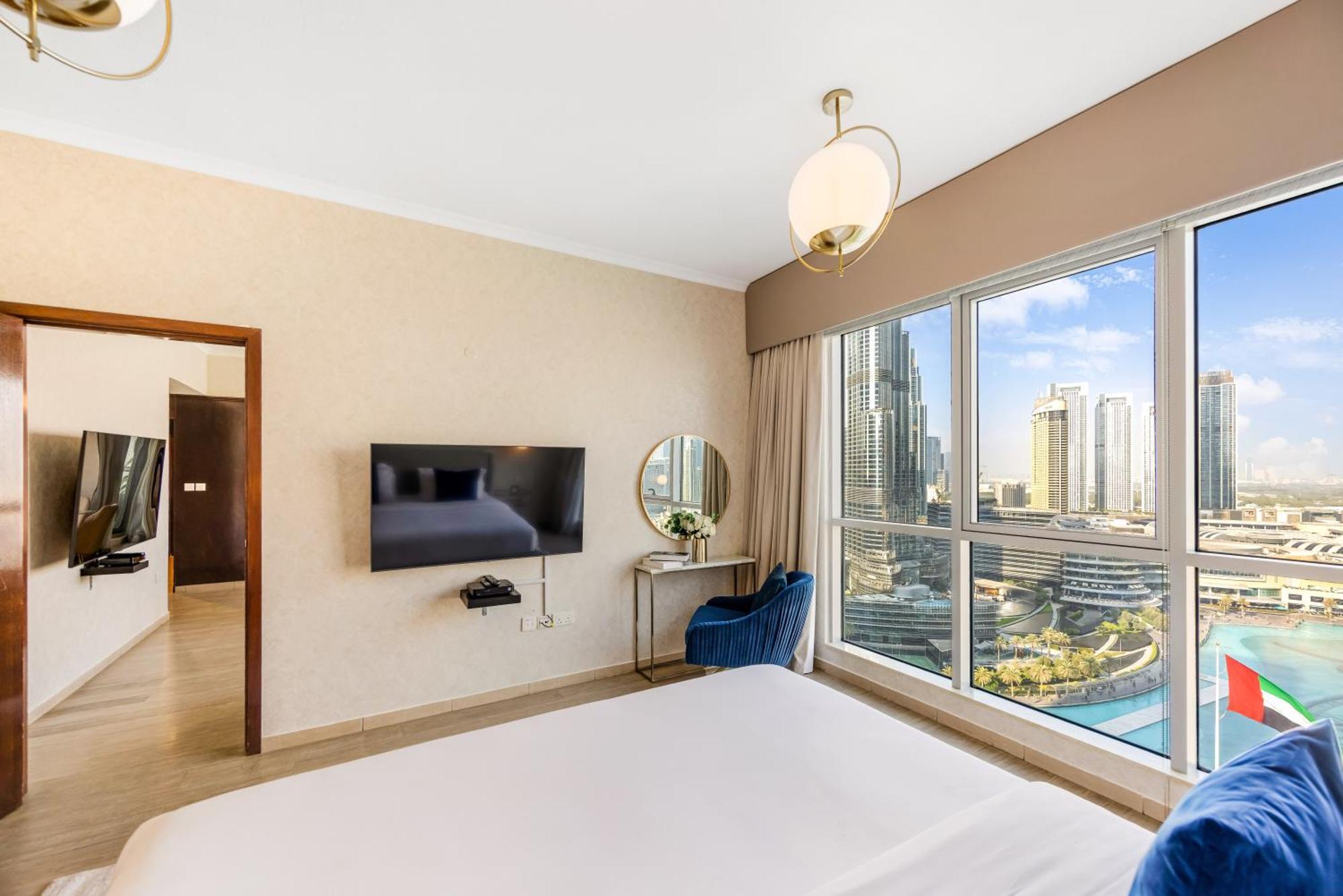 Apartamento Durrani Homes - Grandiose 5br Besides Mall With Burjkhalifa And Fountain View Dubai