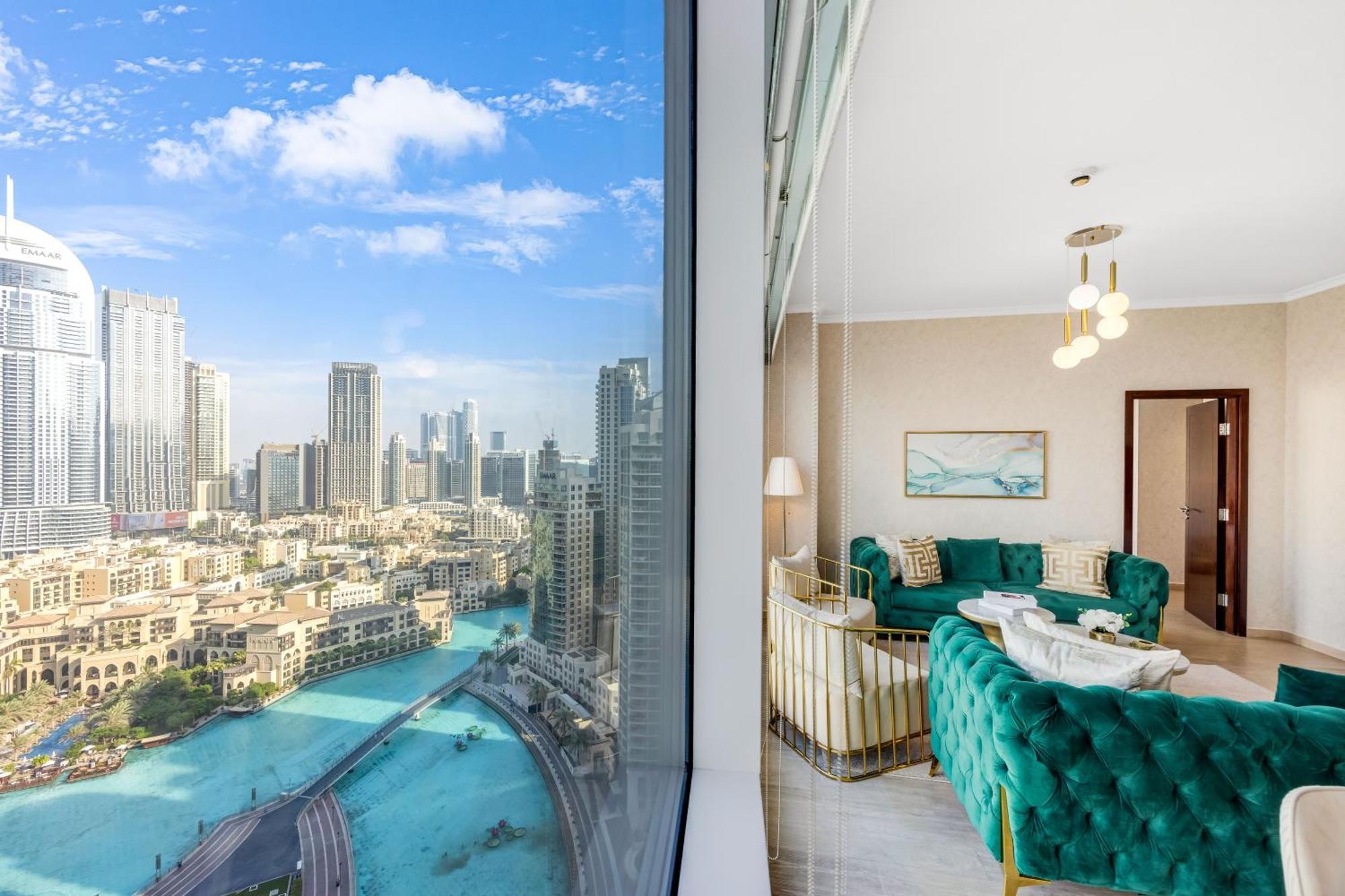 Durrani Homes - Grandiose 5br Besides Mall With Burjkhalifa And Fountain View Apartamento Dubai