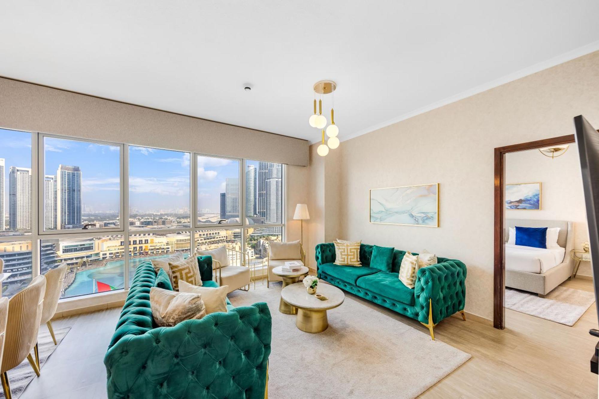 Apartamento Durrani Homes - Grandiose 5br Besides Mall With Burjkhalifa And Fountain View Dubai