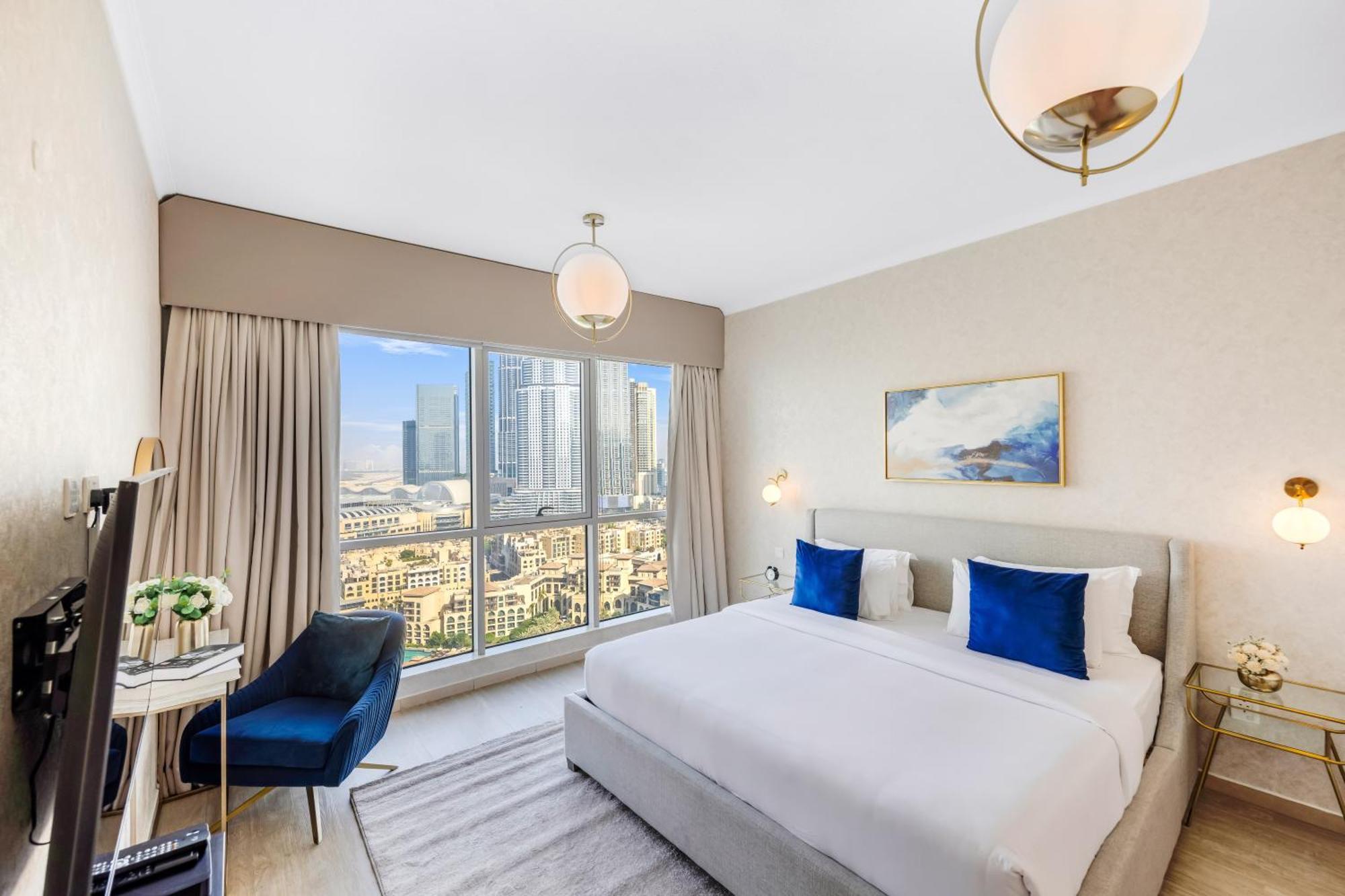 Durrani Homes - Grandiose 5br Besides Mall With Burjkhalifa And Fountain View Apartamento Dubai