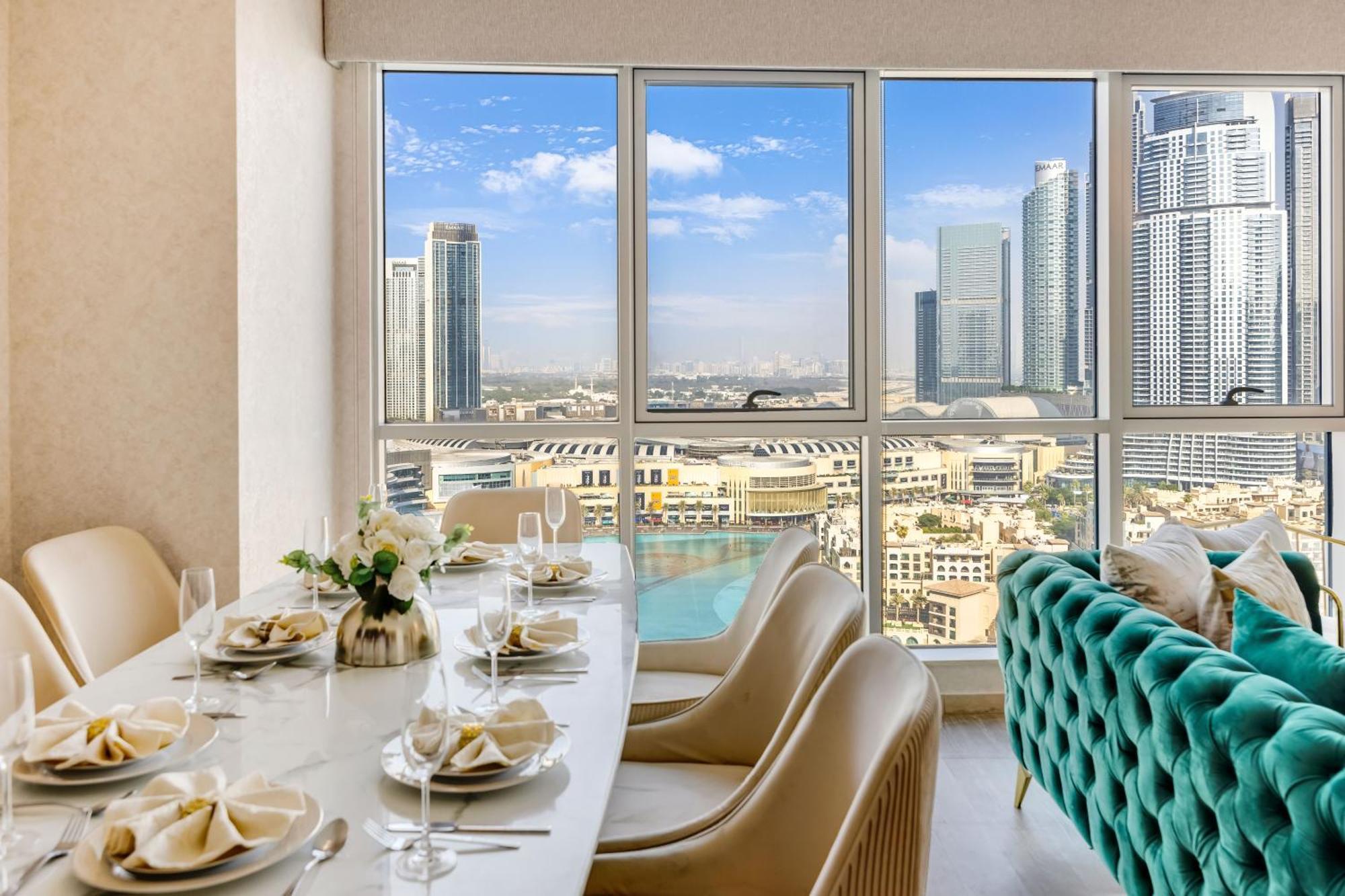 Apartamento Durrani Homes - Grandiose 5br Besides Mall With Burjkhalifa And Fountain View Dubai