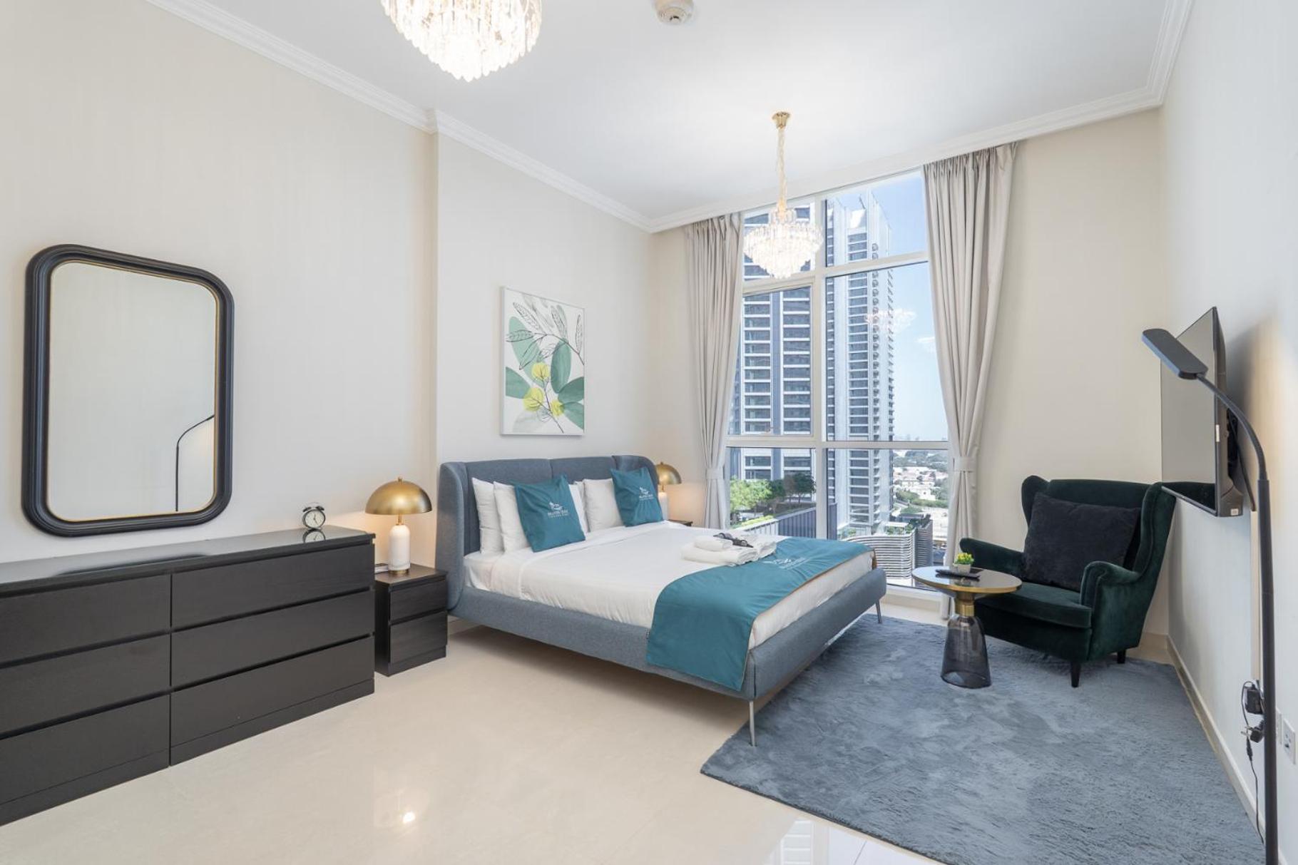Daire Heaven Crest Downtown - And 1 Bedroom 2 Minute Walk To Mall And Burj Khalifa *