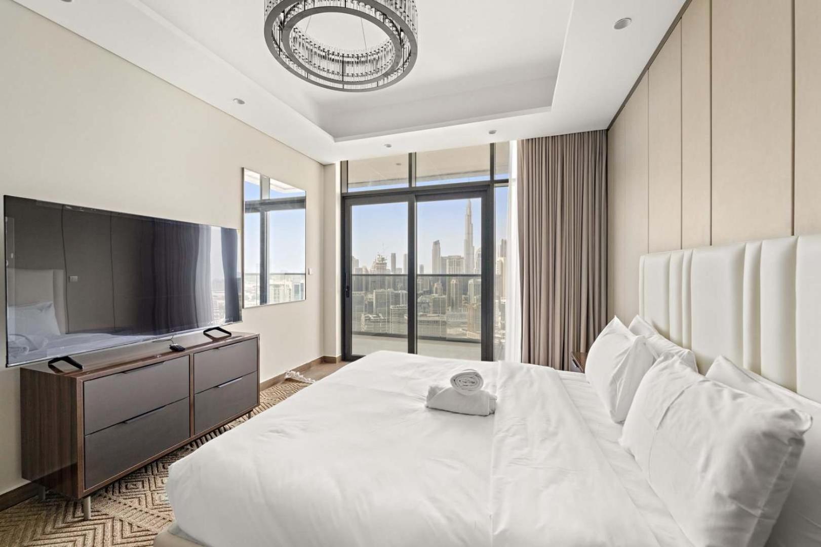Amazing 2br In Business Bay With Full Burj View Apartment *