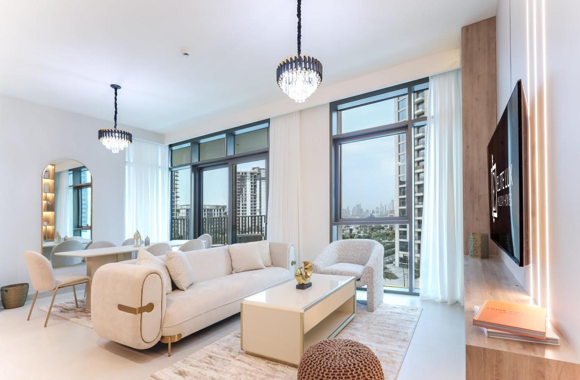 Apartment Elite Lux Homes - Creek Oasis: 2br Luxe W Burj View Dubai