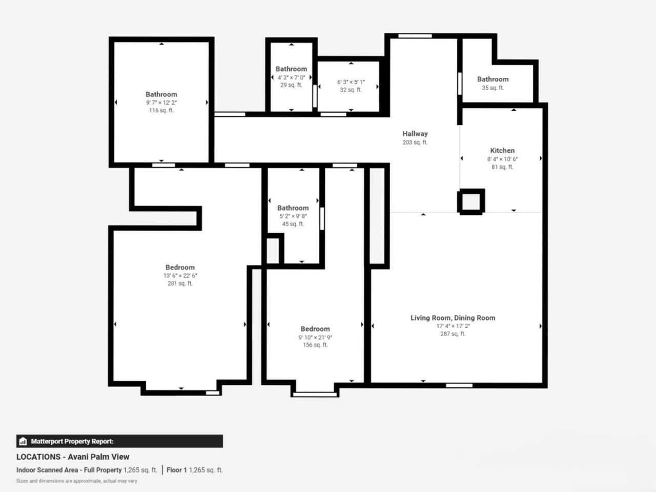 Avani Palm View - Bright Two Bedroom With Sea View *