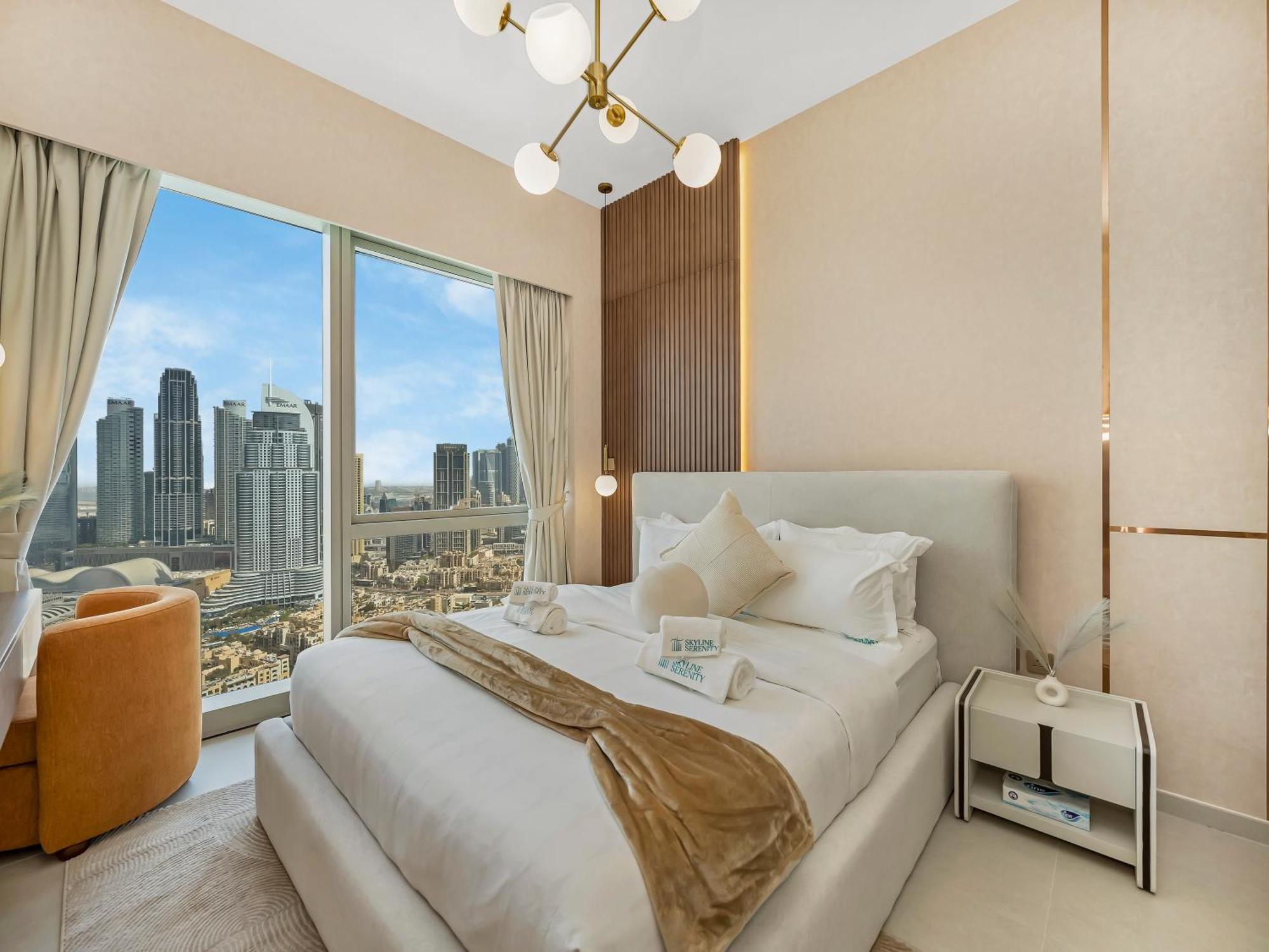 Crown Jewel 2 Bedroom I Iconic Burj Khalifa And Fountain Views I Free Parking, Gym, Pool, Wi-fi And Ps5 I By Skyline Serenity *