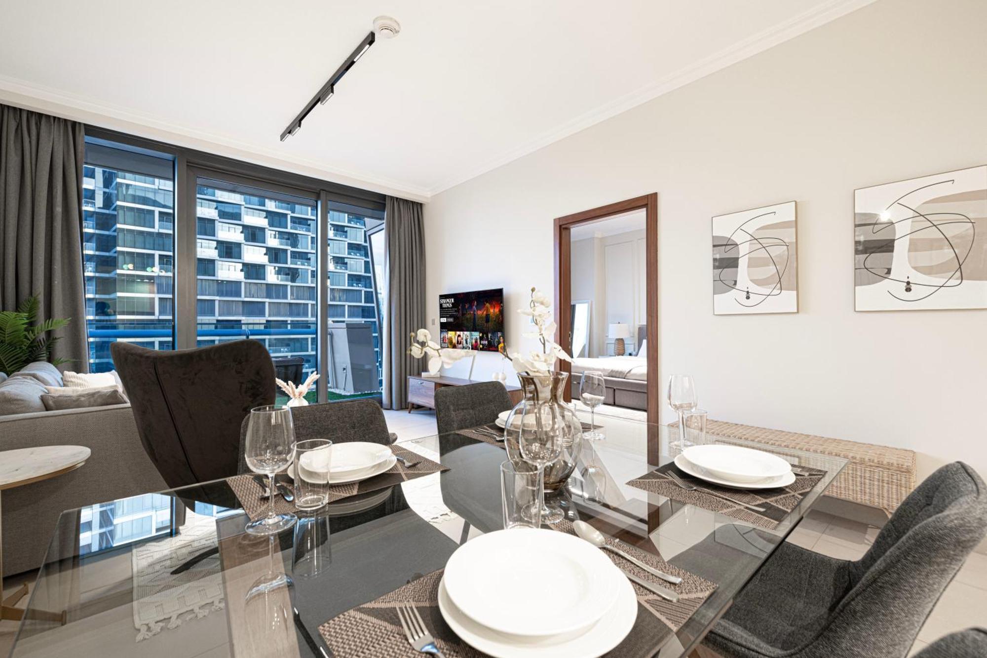 Stylish 1br Burj Khalifa View Apartment Dubai