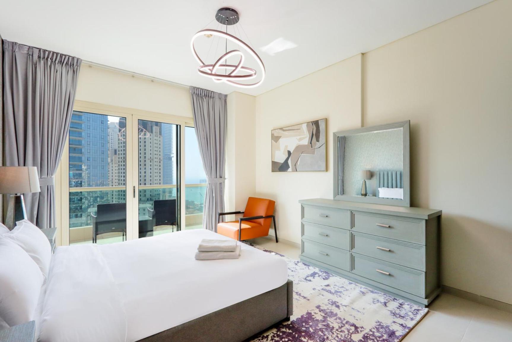 Apartment 2br With Sea And Ain Views Near Jbr And Marina Walk Dubai