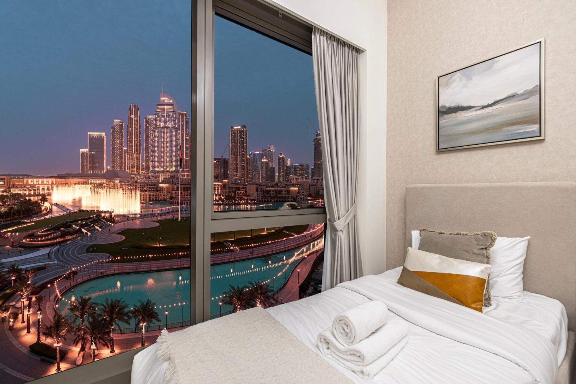 Apartment Luxury Burj And Fountain View 5 Min To Mall Dubai