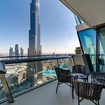 Full Burj Khalifa View: Atlas Homestays - 03 Bedroom At Burj Vista 5005