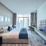 5-Star Luxury Studio Near Burj Khalifa With Amazing Canal & City View!
