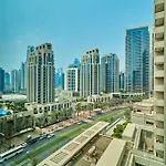 Shukran Homes Cozy 1Br With Burj & Fountain Partial View