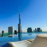 Sky-High Oasis Burj Khalifa Views, Rooftop Infinity Pool, 3Br Apartment In Paramount Hotel Midtown