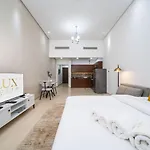 Chic Studio In Jvc Dubai With Spacious Terrace Balcony