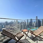 Brown Stone - Fountain & Burj Khalifa View