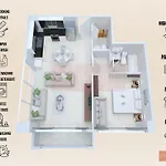 Central Business Bay By Stayinhomes - 10 Mins Burj Khalifa - 1Bed - Parking - Pool - Gym