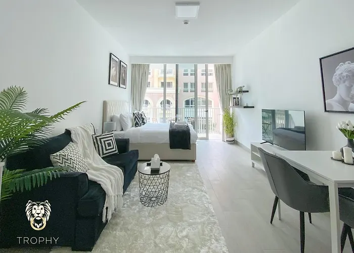 Stylish Studio Apartment In Jvc With Contemporary