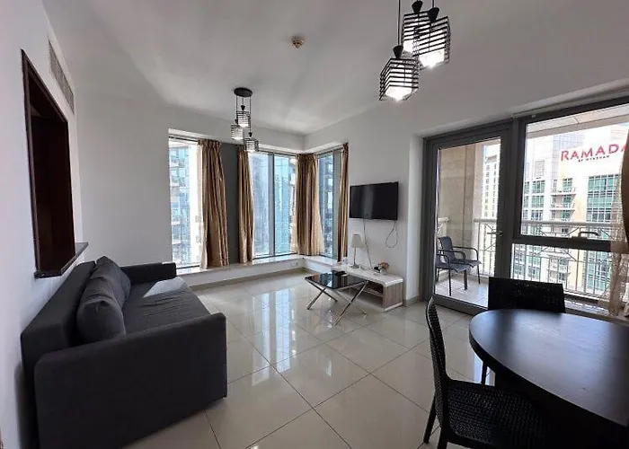 Downtown Apartments With Fountain And Burj Khalifa View
