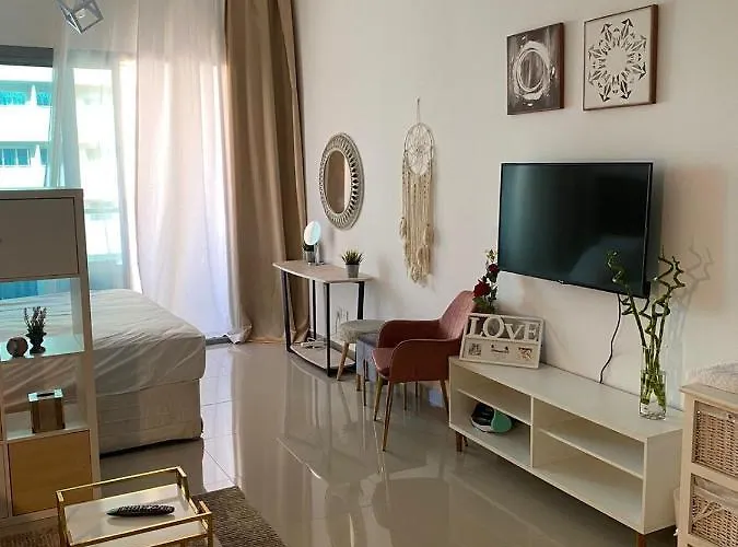 Spacious Studio Apartment In Dubai Marina With Balcony