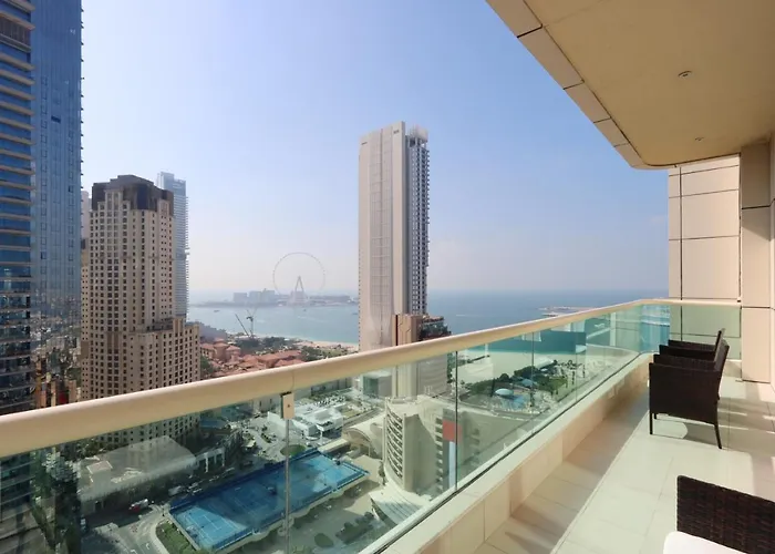 2Br With Sea And Ain Dubai Views Near Jbr And Marina Walk