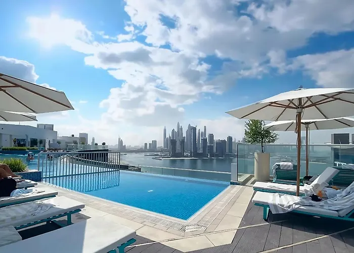 Manzil - 1Br In Seven Palm With Infinity Pool & Private Beach Access