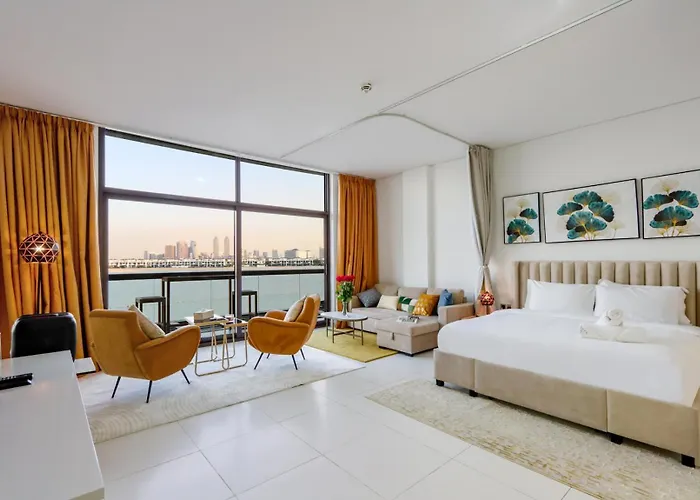 Livbnb Seaside Studio In Palm Jumeirah With Private Terrace And Direct Access To Nakheel Mall