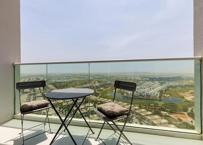 Waves - Elegant 28Th Floor Studio In Carson A, Damac Hills