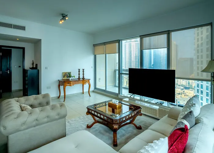 Elegant Apartment Overlooking Dubai Mall Fountain.