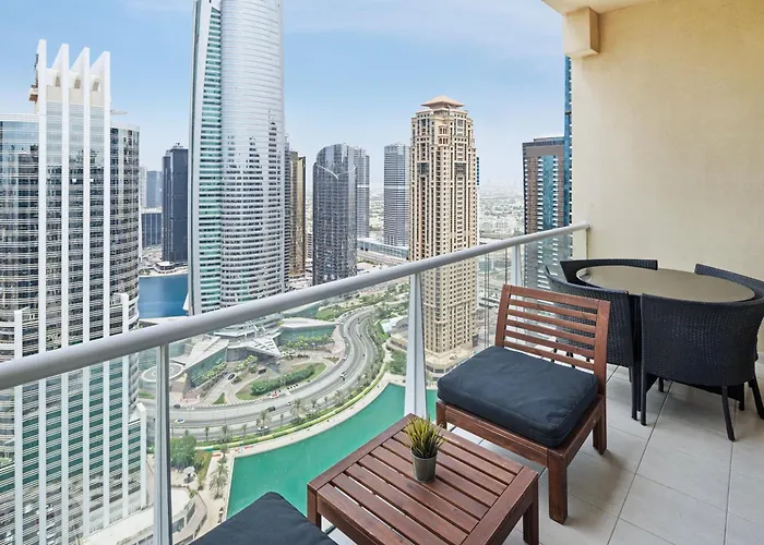 Modern & Spacious 2-Bed Condo With Panoramic Lake Views, Dual Balconies, Steps From Dubai Jlt Metro By \