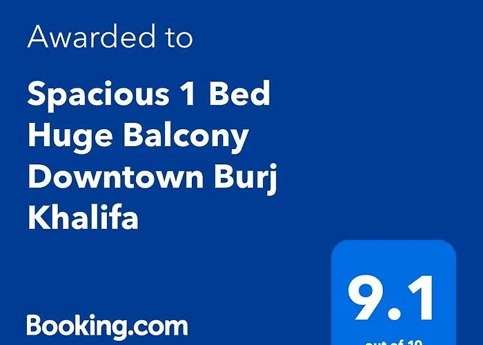 Spacious 1 Bed Huge Balcony Downtown Burj Khalifa