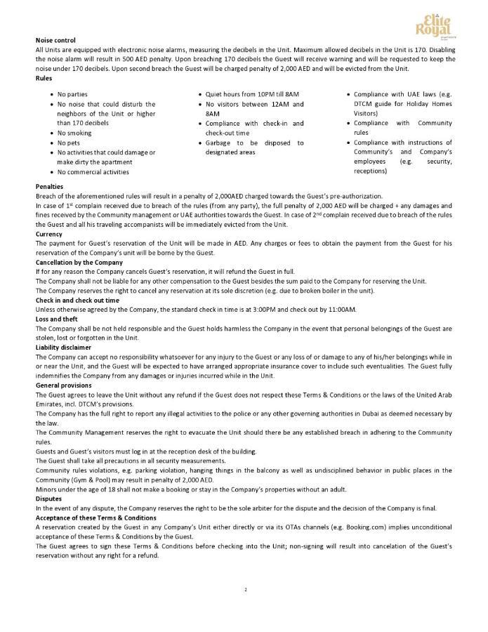 Apartamento Elite Royal - Burj Residences Tower 5 Dubai