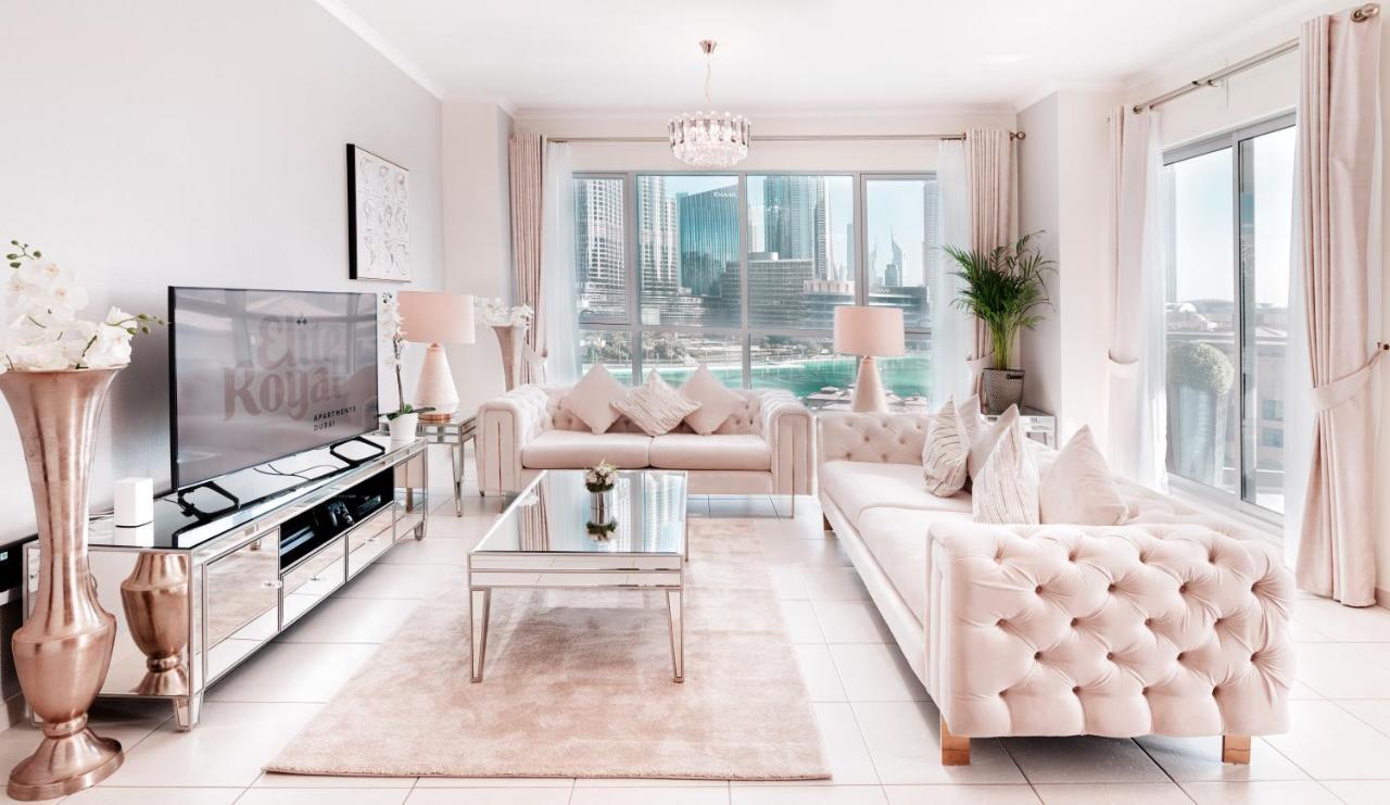 Daire Elite Royal - Full Burj Khalifa & Fountain View - Brilliant - 2 Bedrooms & 1 Open Bedroom Without Partition Dubai