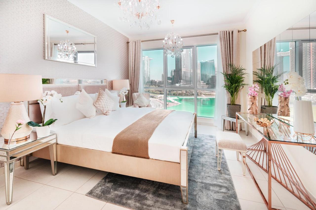 Daire Elite Royal - Full Burj Khalifa & Fountain View - Brilliant - 2 Bedrooms & 1 Open Bedroom Without Partition