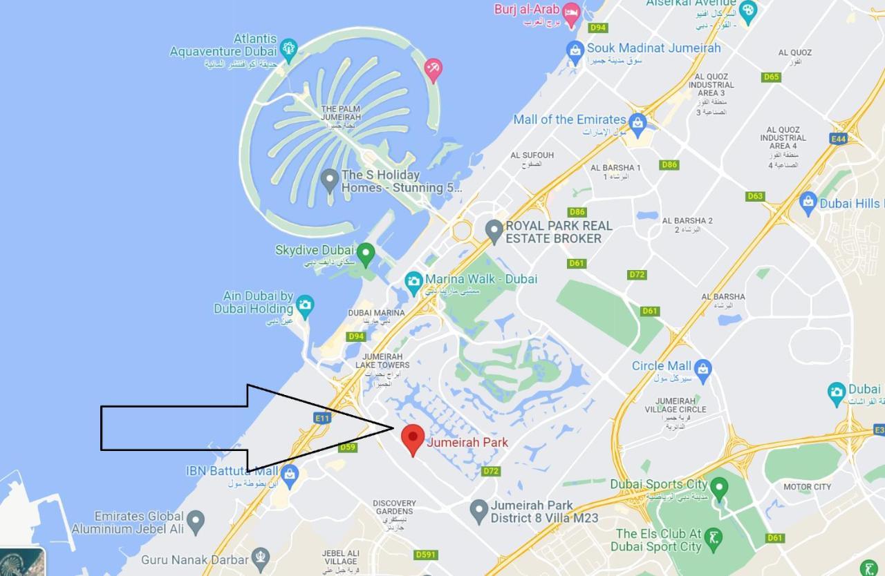 6 Plus 1 Bdr Jumeirah Park With Amz Climatized Huge Private Pool - 5 Min From Jbr Beach Apartamento Dubai