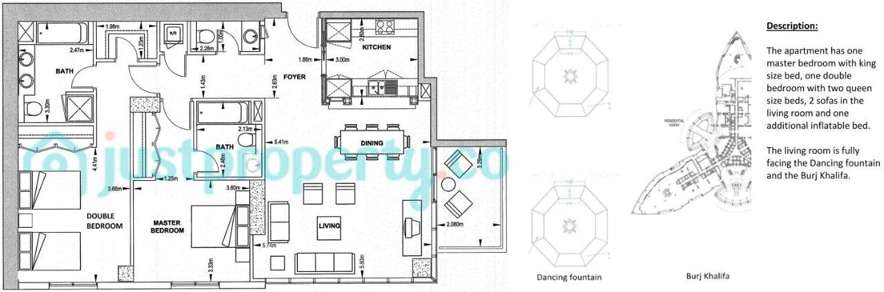 Elite Royal - Full Burj Khalifa & Fountain View - Emerald Apartment