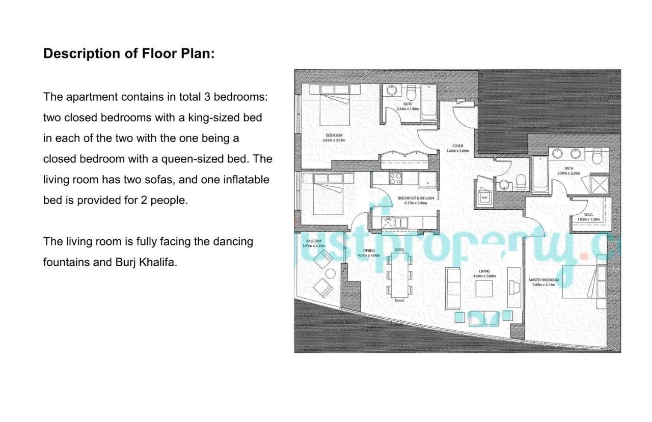 Elite Royal - Full Burj Khalifa & Fountain View - Sapphire Apartment