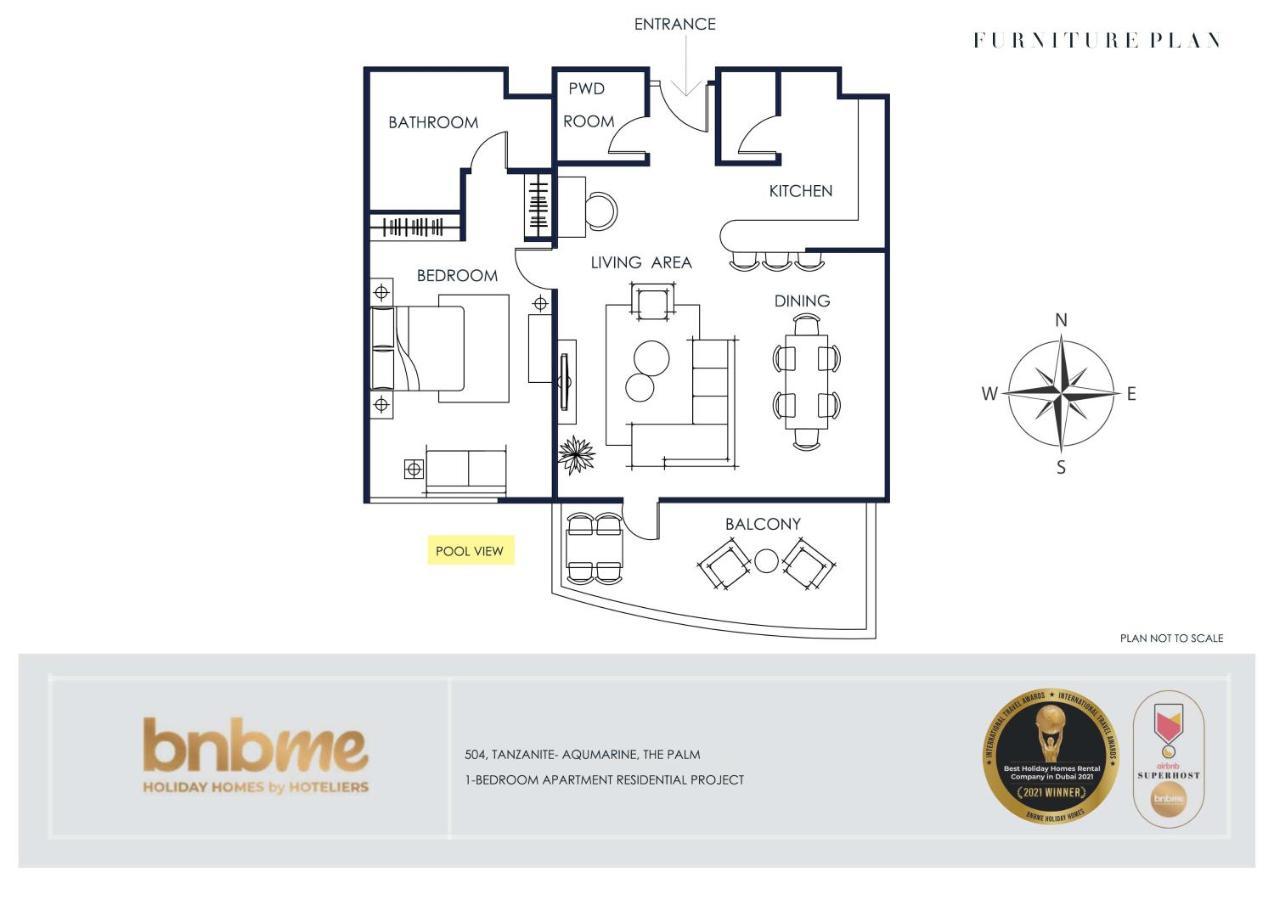 Bnbmehomes - Tiara Tanzanite Apartment Dubai
