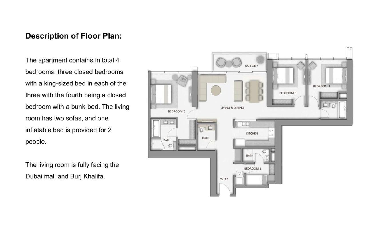Apartment Elite Royal Apartment: Panoramic Burj Khalifa View & Mall Access