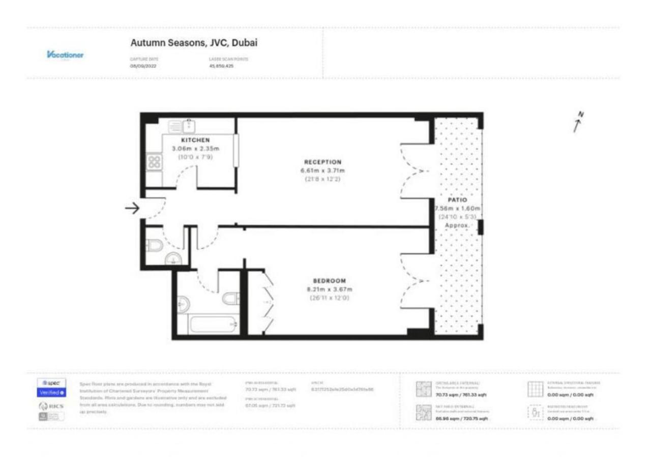 Autumn 1 Seasons - Cosy One Bedroom * Dubai
