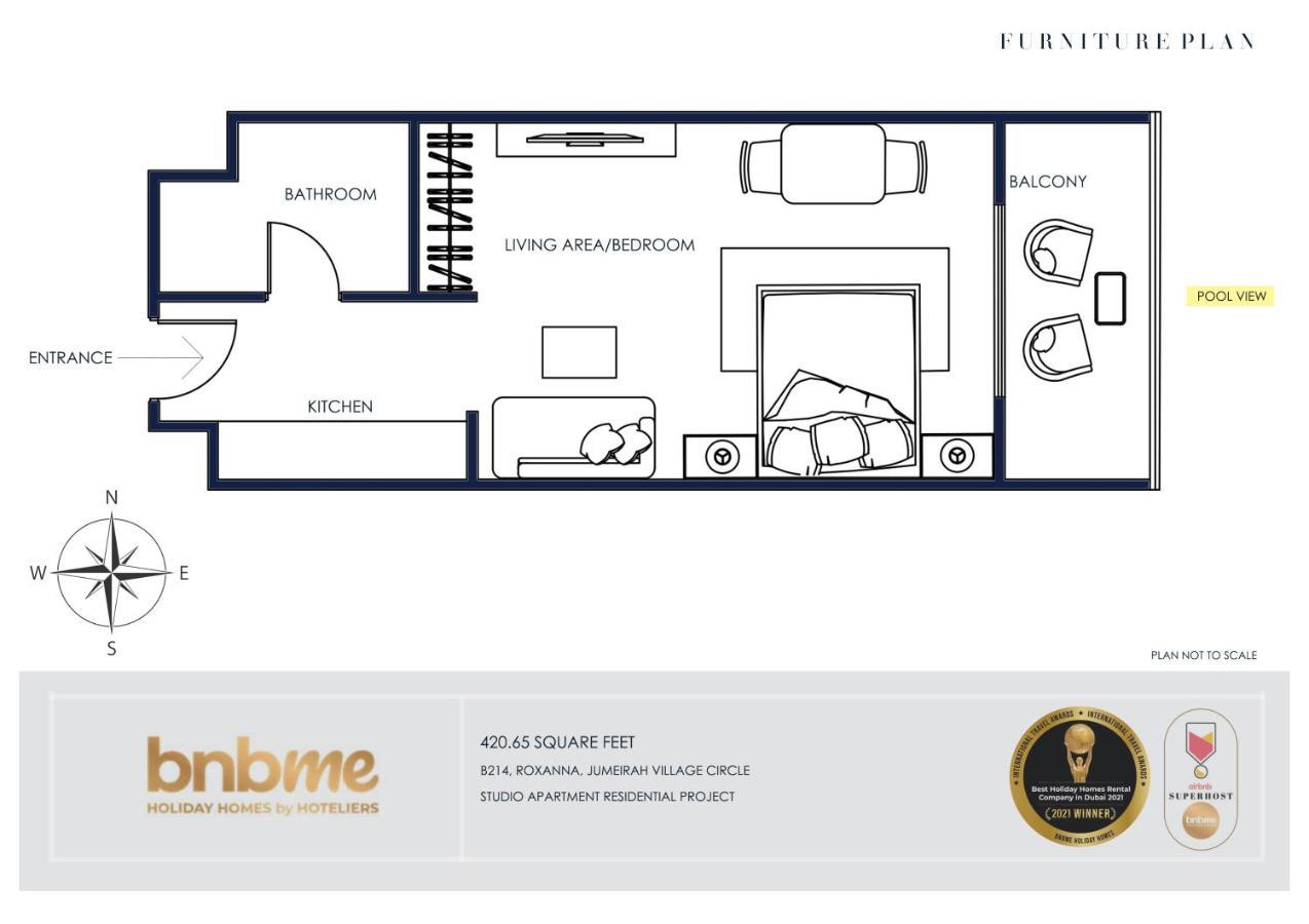 Bnbmehomes - Classic Studio Apt In The Heart Of Jvc - 214 * Dubai